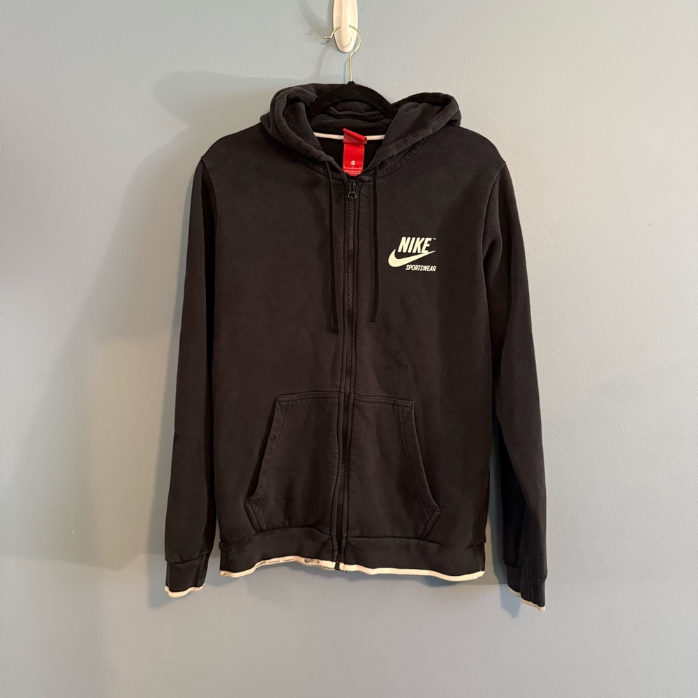 Black Nike Zip-Up Hoodie